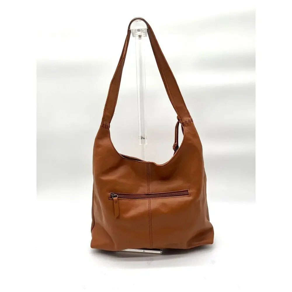 THE SAK Hobo Tooled Leather Satchel with Tassel Charm